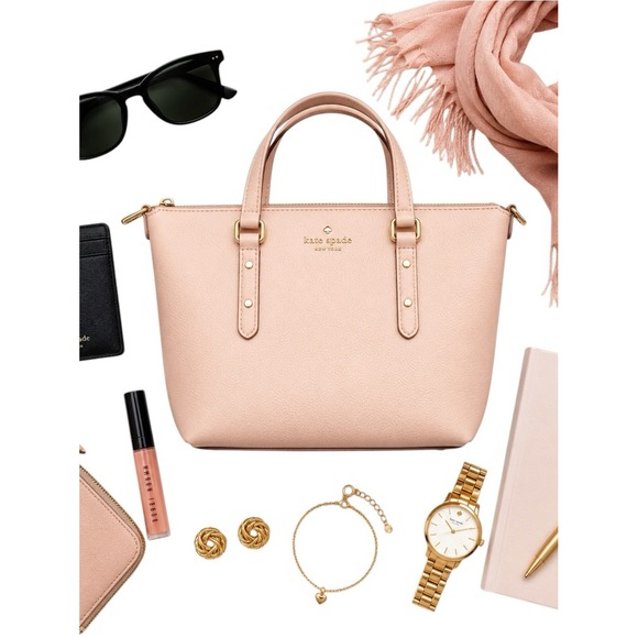 kate spade Handbags - Kate Spade Larchmont Ave Penny Evangeline Satchel Blush Pink No Strap Bag in GUC